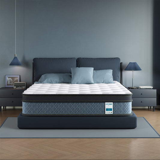 Materasso in memory foam gel semirigido da 14 pollici con materasso ibrido a molle insacchettate