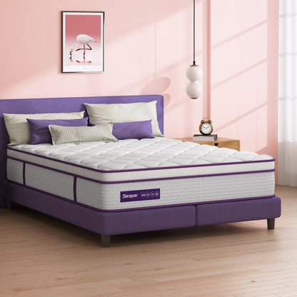 Materasso ibrido in memory foam gel da 14 pollici in una scatola
