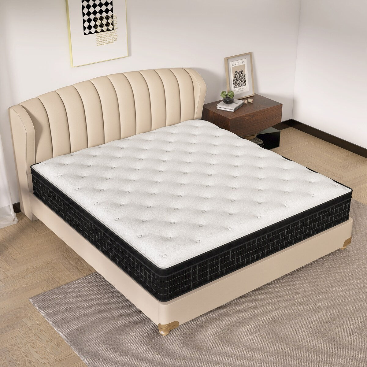 14 Materassi ibridi semirigidi con pillow top in una scatola