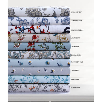 Set copripiumino oversize stampato in morbida flanella di cotone da 170 g/m²
