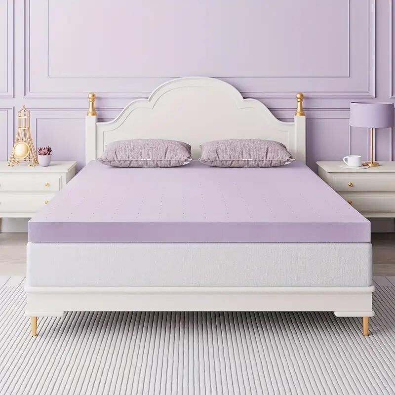 Materasso in memory foam da 2 pollici, completamente rigido, ventilato, infuso con gel rinfrescante ad alta densità
