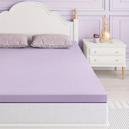 Materasso in memory foam King Firm da 2 pollici, ventilato, rinfrescante, infuso ad alta densità