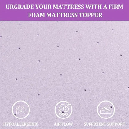 Materasso in memory foam King Firm da 2 pollici, ventilato, rinfrescante, infuso ad alta densità