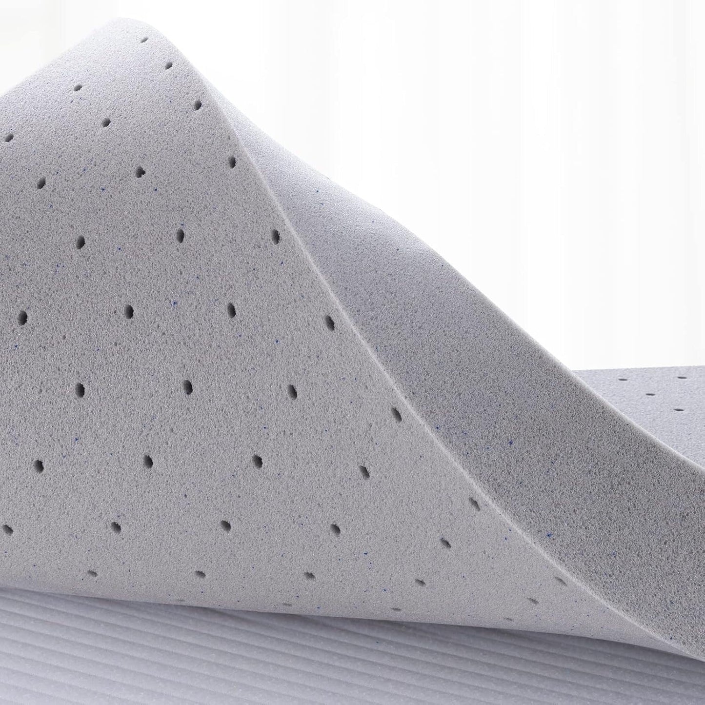 Materasso in memory foam King Gel da 2 pollici, rinfrescante e morbido, anti-pressione, CertiPUR