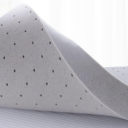Materasso in memory foam King Gel da 2 pollici, rinfrescante e morbido, anti-pressione, CertiPUR