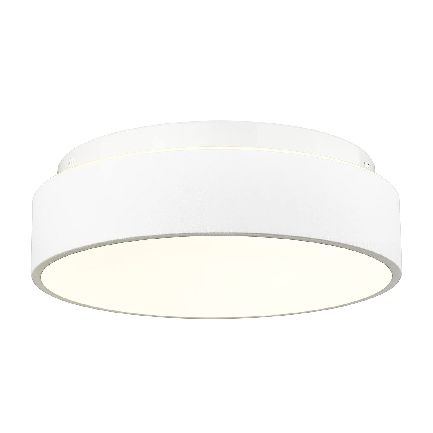 Plafoniera a filo a 2 luci con paralume in vetro smerigliato - 12,0 pollici LX 12,0 pollici WX 3,5 pollici H