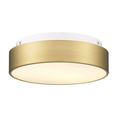 Plafoniera a filo a 2 luci con paralume in vetro smerigliato - 12,0 pollici LX 12,0 pollici WX 3,5 pollici H