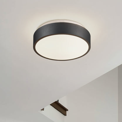 Plafoniera a filo a 2 luci con paralume in vetro smerigliato - 12,0 pollici LX 12,0 pollici WX 3,5 pollici H