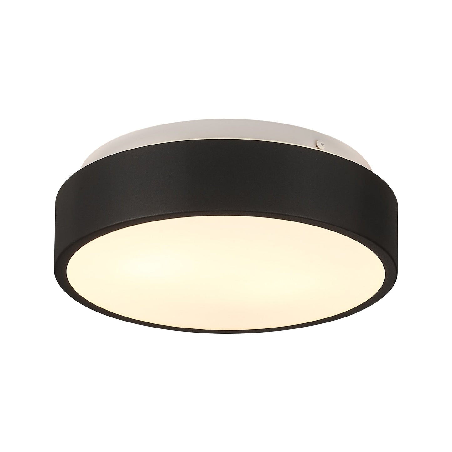 Plafoniera a filo a 2 luci con paralume in vetro smerigliato - 12,0 pollici LX 12,0 pollici WX 3,5 pollici H