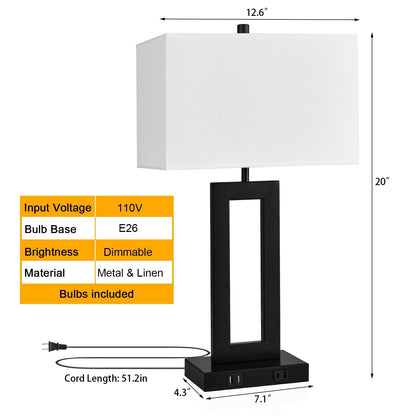 Set di 22 lampade da tavolo USB grigie con controllo touch