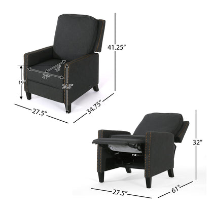 Poltrona reclinabile manuale standard larga 27,5