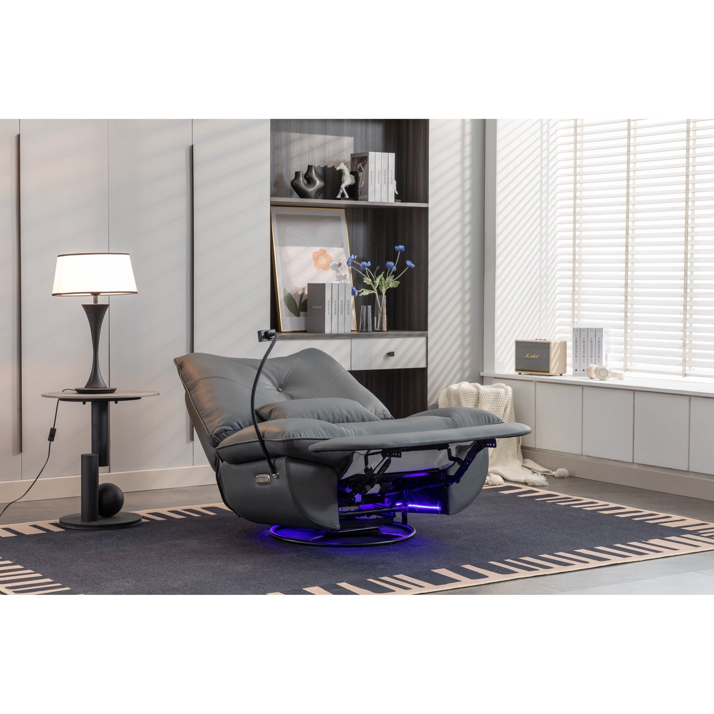 Poltrona reclinabile girevole 270