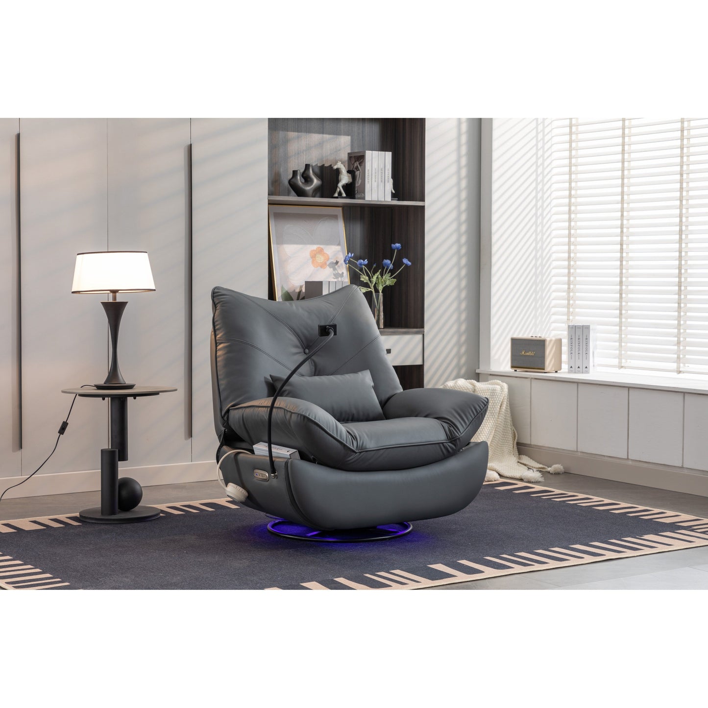 Poltrona reclinabile girevole 270