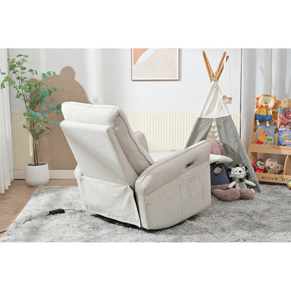 Poltrona reclinabile girevole elettricamente a 270° per adulti, poltrona reclinabile girevole a dondolo, piccole poltrone reclinabili elettriche