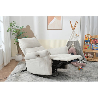Poltrona reclinabile girevole elettricamente a 270° per adulti, poltrona reclinabile girevole a dondolo, piccole poltrone reclinabili elettriche