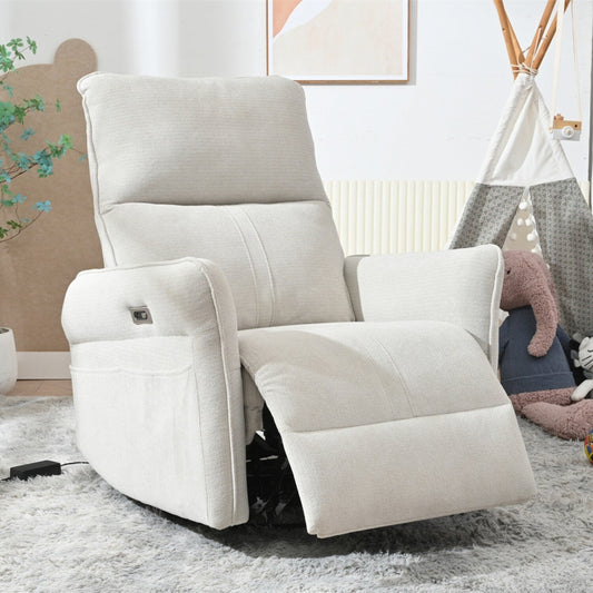 Poltrona reclinabile girevole elettricamente a 270° per adulti, poltrona reclinabile girevole a dondolo, piccole poltrone reclinabili elettriche