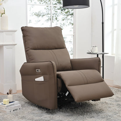 Poltrona reclinabile girevole elettricamente a 270°, divano reclinabile elettrico con porte USB