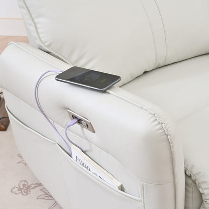 Poltrona reclinabile girevole elettricamente a 270°, divano reclinabile elettrico con porte USB