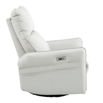 Poltrona reclinabile elettrica girevole a 270° con porte USB