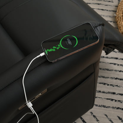 Poltrona reclinabile elettrica girevole a 270° con porte USB