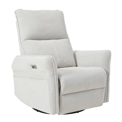 Poltrona reclinabile elettrica girevole a 270° con porte USB