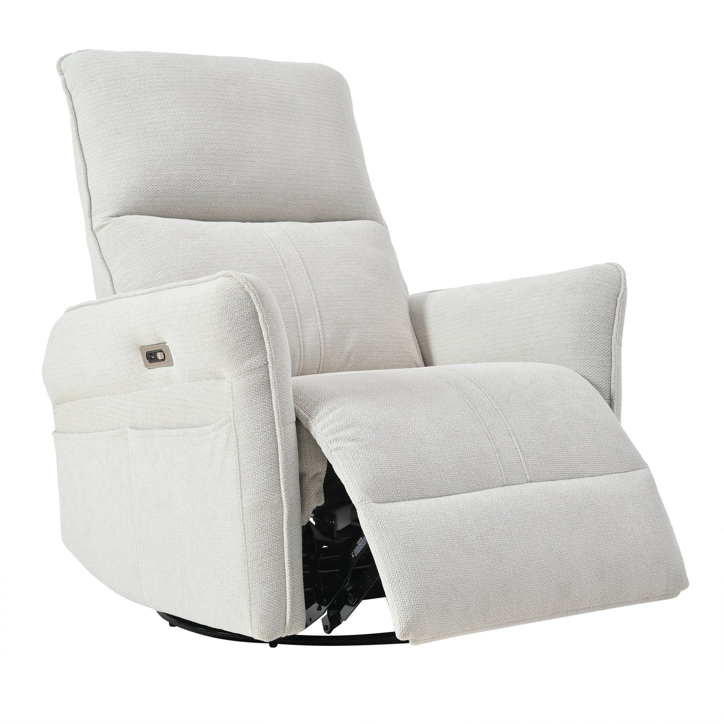 Poltrona reclinabile elettrica girevole a 270° con porte USB