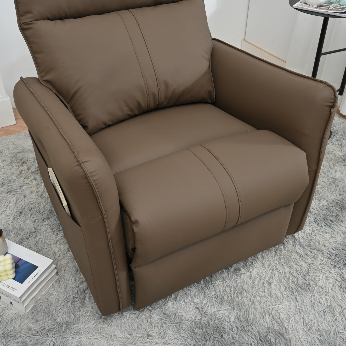 Poltrona reclinabile elettrica girevole a 270° con porte USB