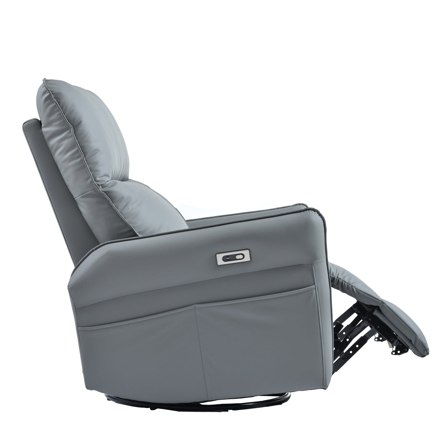 Poltrona reclinabile elettrica girevole a 270° con porte USB