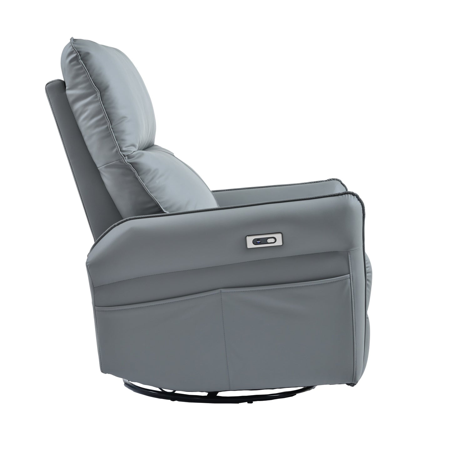 Poltrona reclinabile elettrica girevole a 270° con porte USB