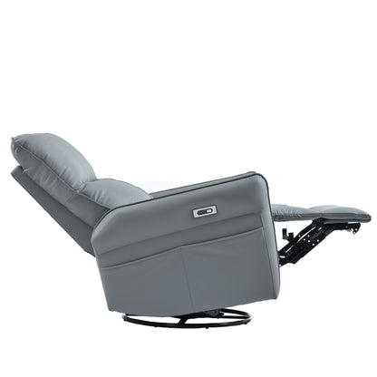 Poltrona reclinabile elettrica girevole a 270° con porte USB