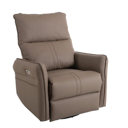Poltrona reclinabile elettrica girevole a 270° con porte USB