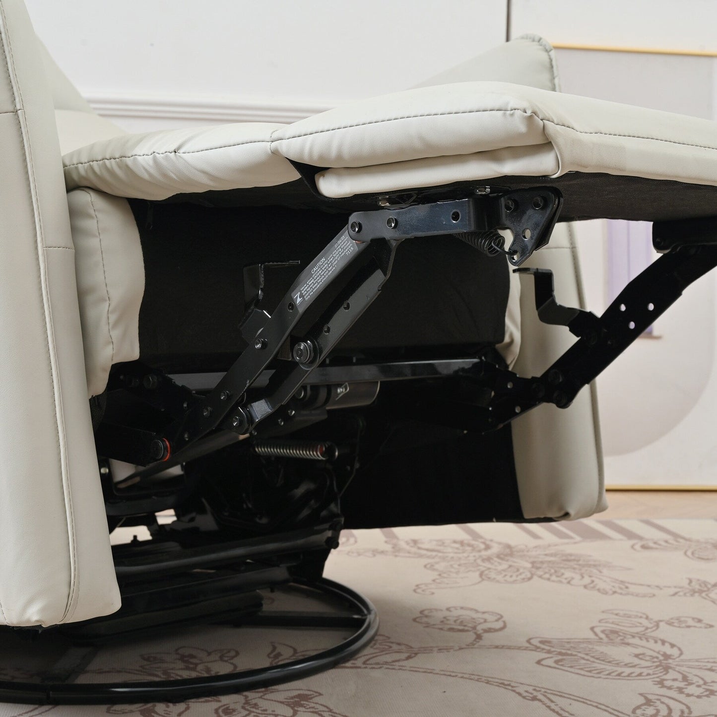 Poltrona reclinabile elettrica girevole a 270° con porte USB