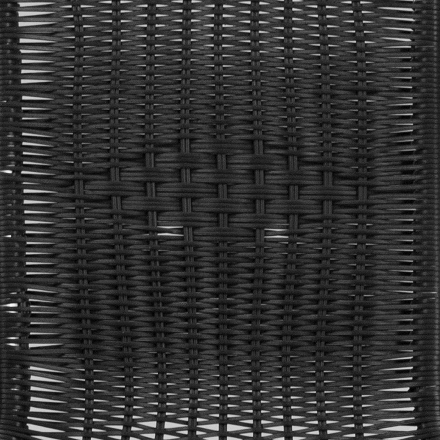 Set da pranzo da giardino in metallo/rattan da 3 pezzi con tavolo quadrato da 28 pollici - 28L x 28P x 28A