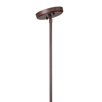 Lampada a sospensione a cupola industriale a 3 luci, in metallo, lineare, per isola da cucina, finitura in bronzo oliato