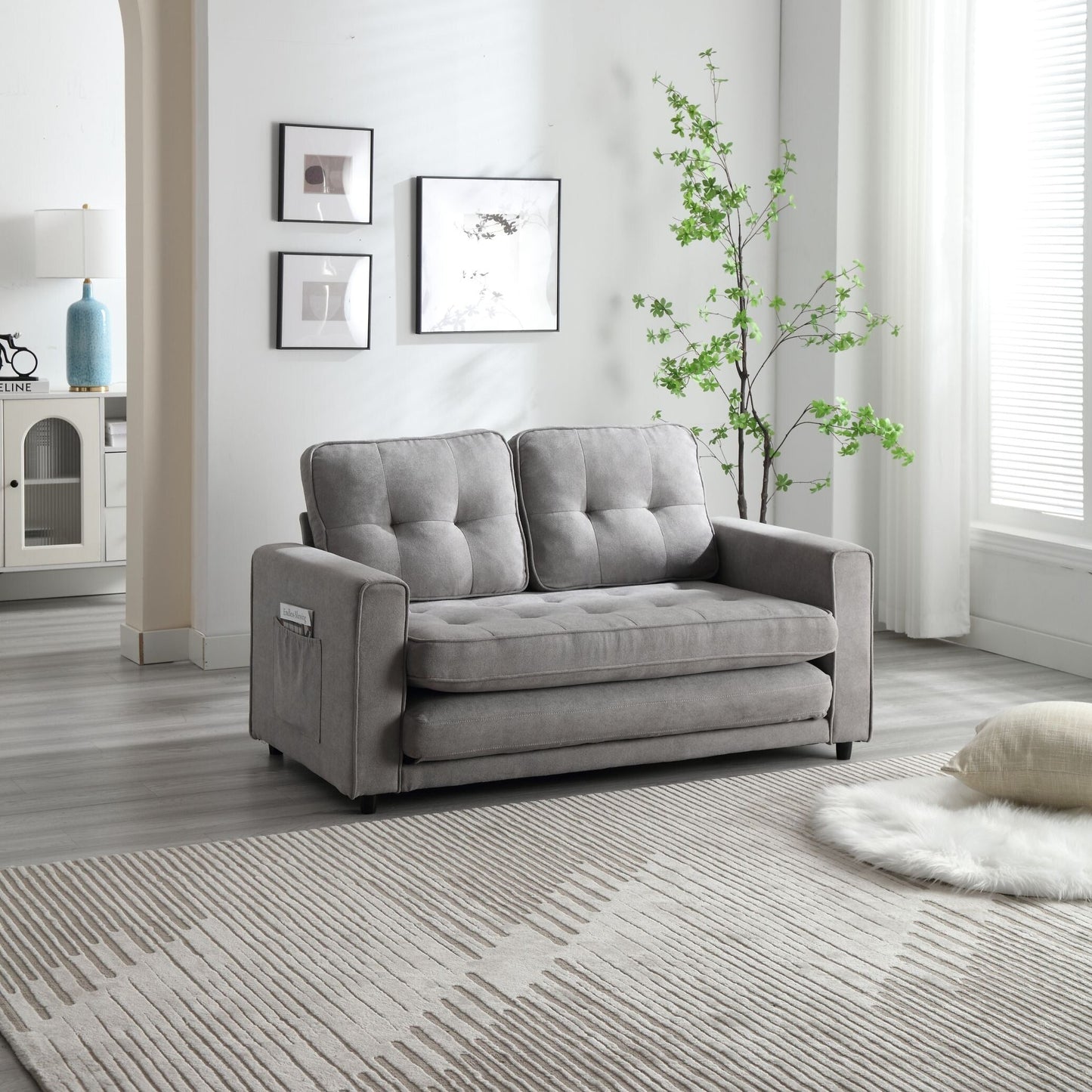 Divano letto futon trasformabile a 3 pieghe