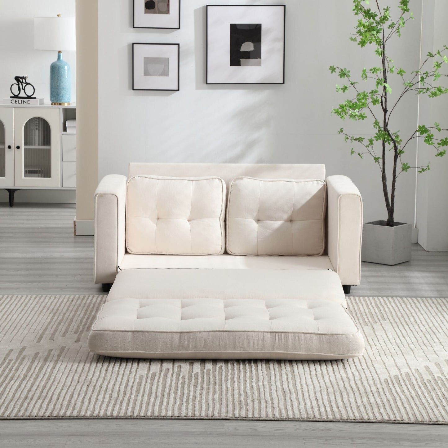 Divano letto futon trasformabile a 3 pieghe