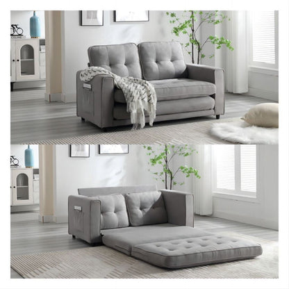 Divano letto futon trasformabile a 3 ante, divano letto estraibile