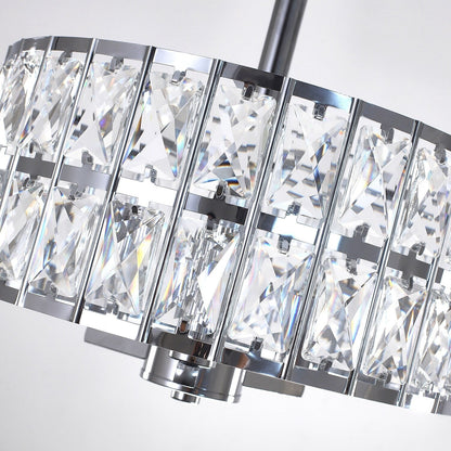 Lampadari semi-incassati in cristallo a 3 luci per soggiorno e corridoio