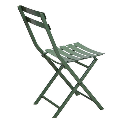 Set da bistrot da patio minimalista da 3 pezzi con tavolo rotondo pieghevole e sedie - 3-Piece-Patio-Bistro-Set