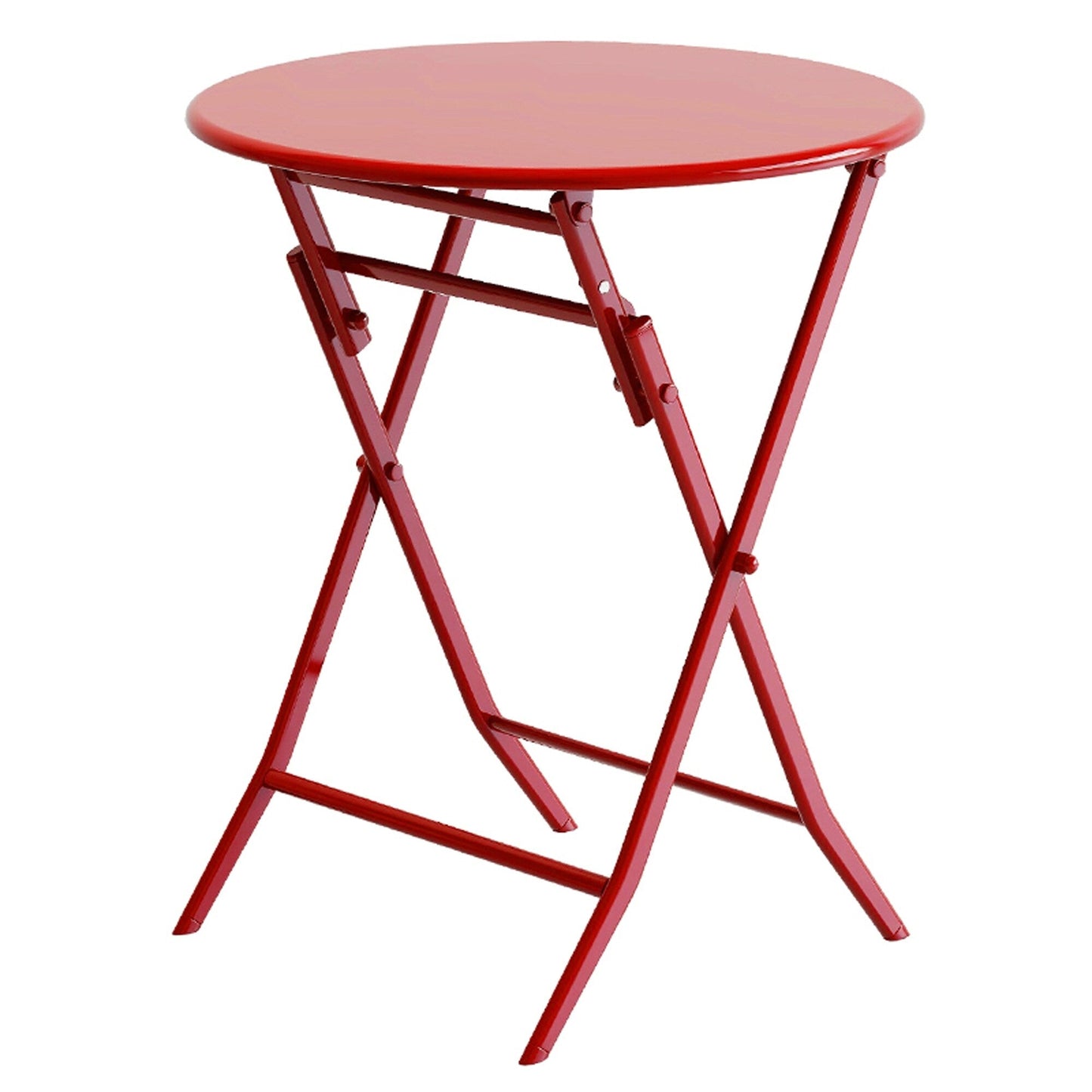 Set da bistrot da patio minimalista da 3 pezzi con tavolo rotondo pieghevole e sedie - 3-Piece-Patio-Bistro-Set