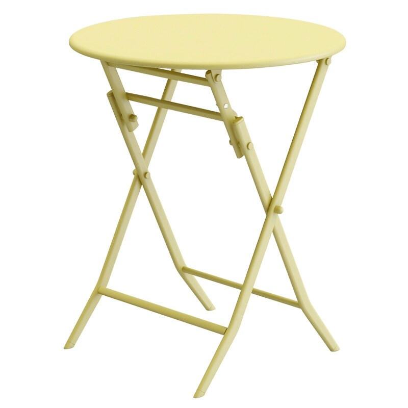 Set da bistrot da patio minimalista da 3 pezzi con tavolo rotondo pieghevole e sedie - 3-Piece-Patio-Bistro-Set