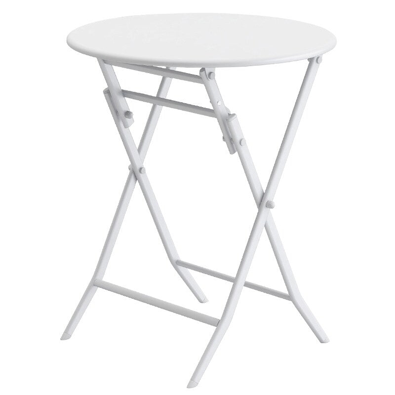 Set da bistrot da patio minimalista da 3 pezzi con tavolo rotondo pieghevole e sedie - 3-Piece-Patio-Bistro-Set
