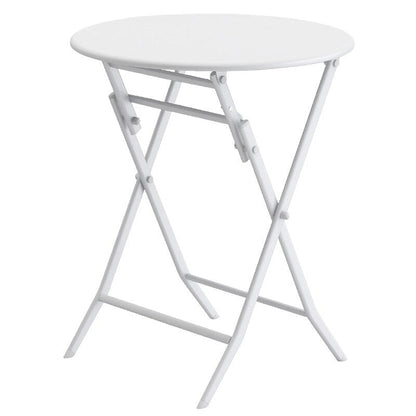 Set da bistrot da patio minimalista da 3 pezzi con tavolo rotondo pieghevole e sedie - 3-Piece-Patio-Bistro-Set