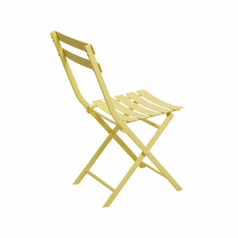 Set da bistrot da patio minimalista da 3 pezzi con tavolo rotondo pieghevole e sedie - 3-Piece-Patio-Bistro-Set
