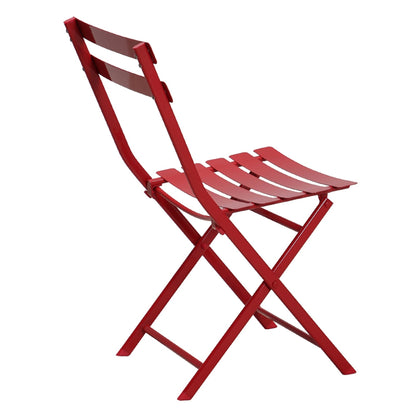 Set da bistrot da patio minimalista da 3 pezzi con tavolo rotondo pieghevole e sedie - 3-Piece-Patio-Bistro-Set