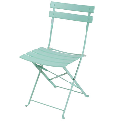 Set da bistrot per patio in acciaio di alta qualità da 3 pezzi Clihome Outdoor