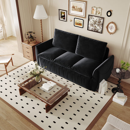 Divano letto trasformabile a 3 posti con set 2 in 1 di cuscini e coperte