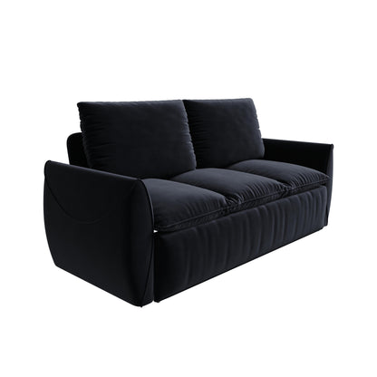Divano letto trasformabile a 3 posti con set 2 in 1 di cuscini e coperte