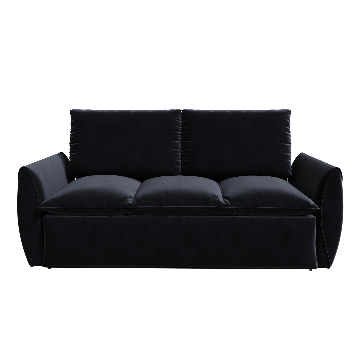 Divano letto trasformabile a 3 posti con set 2 in 1 di cuscini e coperte