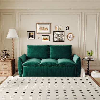 Divano letto trasformabile a 3 posti con set 2 in 1 di cuscini e coperte
